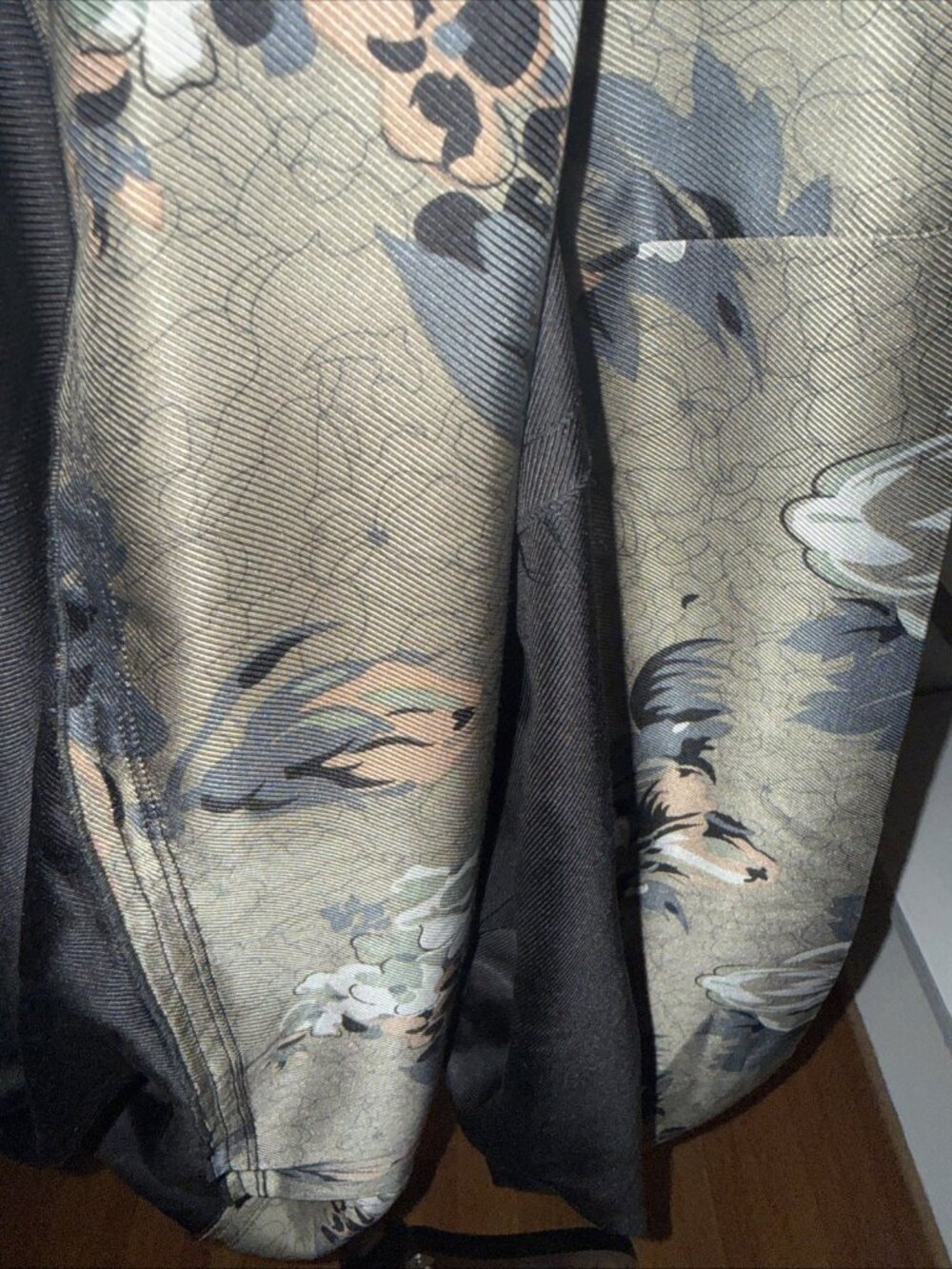 BIYA Silk Tri ThreeTone Johnny Was Silk Size Small Bohemian Skirt Artistic - Picture 6 of 11